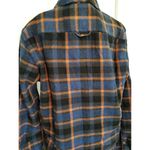 prAna Women's Golden Canyon Flannel Shirt 100% Organic Cotton Rich Sapphire Sz S Photo 10