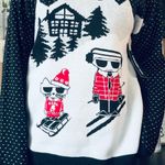 Karl Lagerfeld New with tags Karl Lagerfield Christmas Cat Karl & Coupette Graphic Ski Sweater Photo 1