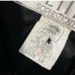 Petite Sophisticate 80s Vintage Black Velvet Skirt Suit with Gold Buttons and Silky Lapel Size 10 Photo 7