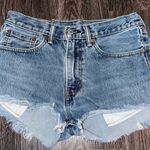 Levi's Light Wash Denim Shorts Size 30 Photo 0
