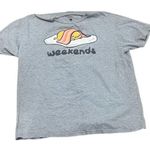 Sanrio Gudetama "Weekends" Graphic T Photo 0