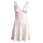 BP NEW NWT NORDSTROM Floral Sleeveless Satin Minidress Pink Y2K 90s Mini Dress Photo 5