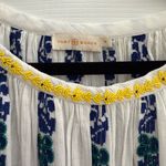 Tory Burch Alexandria hand Beaded white Peasant blouse top Size 10 Photo 7