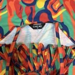 Chic Me Vintage InspirateDress Psychedelic Print Mini 70s Style Bright Colors Sleeveless Photo 3