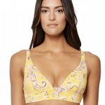 Sanctuary Mango yellow paisley bikini top size XL Photo 1
