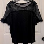Vocal  Women’s Black Mesh Half Sleeve Tee Size XL Photo 0