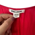 Billabong  Forever Fine Midi Kimono Caftan Dress Coral Red V-Neck Size S Photo 8