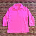 draper's & damon's  PINK PREPPY QUARTER BUTTON BLOUSE Photo 0