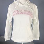 J. America Women’s White Embroidered SYRACUSE College Drawstring Hoodie Size S NEW Photo 0
