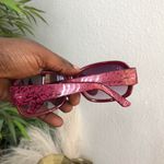Y2K oversize Baddie Trendy Red pink sunglasses rhinestones Photo 3