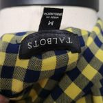 Talbots  blue and yellow gingham button down size medium Photo 6