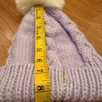 Lavender Knit Hat with Pom Photo 4