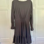 Venus  smocked neckline long sleeve midi dress Photo 6