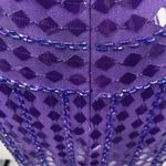 Vintage 90s Y2k Silk Beaded Sequin Gown Halter Neck Low Back Formal Prom Purple Size XS Photo 10