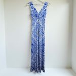 Lilly Pulitzer  Miraflora Dress Women XS Maxi Blue Crush Open Water Preppy Summer Photo 1