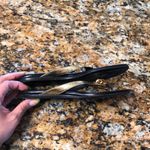 Alexander McQueen  Metallic Gold Skull Sand… Photo 2