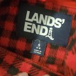 Lands' End  Red and Black  Buffalo Plaid Fleece Tunic Size Small Suoer Warm Photo 2