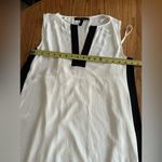 BCBGMAXAZRIA BCBG White combo "NAOMIE" V Neck Sleeveless Dress With Inner Slip Size XS NWOT Photo 9