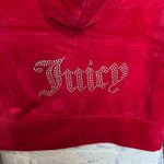 Juicy Couture 🔥 OG Bling Velour Iconic Tracksuit Hoodie & Pants Flash Red Y2K XL Photo 5