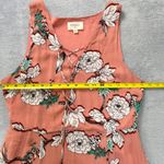 Everly  Floral Maxi‎ Dress M Pink Sleeveless Boho V-Neck Side Slit Summer Casual Photo 4