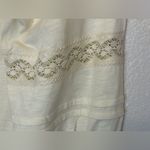 Adrienne Vittadini  NWT Boho Cream with Lace Accents Top Size‎ L Photo 5