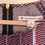 Southern Tide Blouse Blue Night Pink & Blue Chevron Herringbone Sz 0 NWT Photo 3