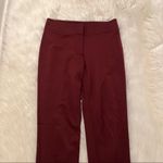 Fuzzi Slim Leg Dress Pants Burgundy Ankle Length Red Photo 3