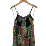 Gianni Bini GB Leaf Print V-Neck Tie-Back Tiered Maxi Dress size Juniors Medium NWT Tropical Photo 6