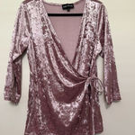 Inner Beauty Crushed Velvet Wrap Dress Photo 0