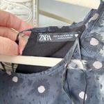 ZARA  Organza Daisy Print Mini Dress Photo 3