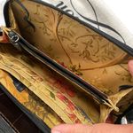 Brighton Leather Croc Burgundy Brown Purse Handbag Adjustable Shoulder Heart Bag Photo 8