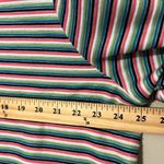 Ruby Rd. women's size 2X pullover top striped short sleeve ribbed bow sleeves Green Photo 4