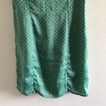 Tularosa Green Polka Dot Mini Off The Shoulder Dress XS Photo 4