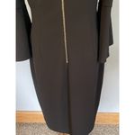 Calvin Klein  Dress Sz 10 Black Bell Sleeve Back Zip Career HolidayParty Funeral Photo 7