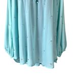 Hayden Los Angeles Sheer Turquoise Blouse Photo 3