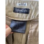 Claudia Ev Womens Size 2 Khaki Chino Straight Leg Pants Career Flat Front Tan Photo 4