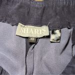 Shari’s Place Genuine Leather Dark Blue Pants Size 10 Photo 2