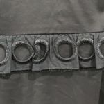 Moschino Boutique  Black Peplum Circle Eyelet Sheath Dress Size 8 Elegant Photo 3