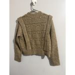 Endless Rose  Sweater Size S Beige Oatmeal Crew Neck Chunky Knit Pullover Photo 2