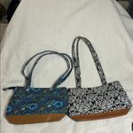 Set of 2 Stone New York Floral Patterned Tote Bags Black Photo 1