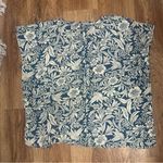 Patrons of Peace  Blue and Cream Floral Blouse Photo 3