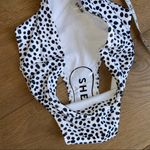 SheIn NWT Dalmatian high rise bikini bottoms Photo 4