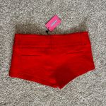 Edikted  Red Studded Micro Shorts Photo 2