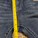 Charme Indigo Boot Cut Jeans Two Tone Raw Hem Distressed Embroidered Pockets 28 Blue Photo 11