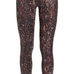 Spanx NEW Faux Leather Snakeskin Print Leggings size M Brown Photo 1