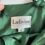 Cinderella Divine Ladivine by women's emerald satin cowl maxi formal gown dress Photo 7