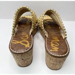 Sam Edelman  Angelina Wedges Sandals Raffia Rhinestone Embellished Size 9.5 Photo 4