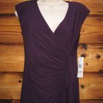 Evan Picone NWT  Purple Jersey Maxi Dress Gown Photo 2