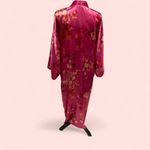 Vintage 90’s California Dynasty pink floral silky kimono robe oversized Size 1X Photo 1