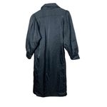 Vintage Sport Crest Utex Black Nylon Long Trench Coat Size 4 Photo 8